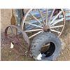 Image 1 : Democrat Wheel (Excellent Shape) Steel Equipment Wheel and Quad Tire
