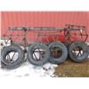 Image 1 : Harrow Drawbar, 3 Harrows and 4 Tires