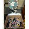 Image 1 : 3 Hole Punch, Fan and Box of Pocket Knives