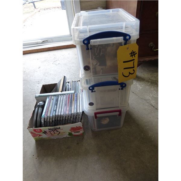 CD Rack with Variety of CD's