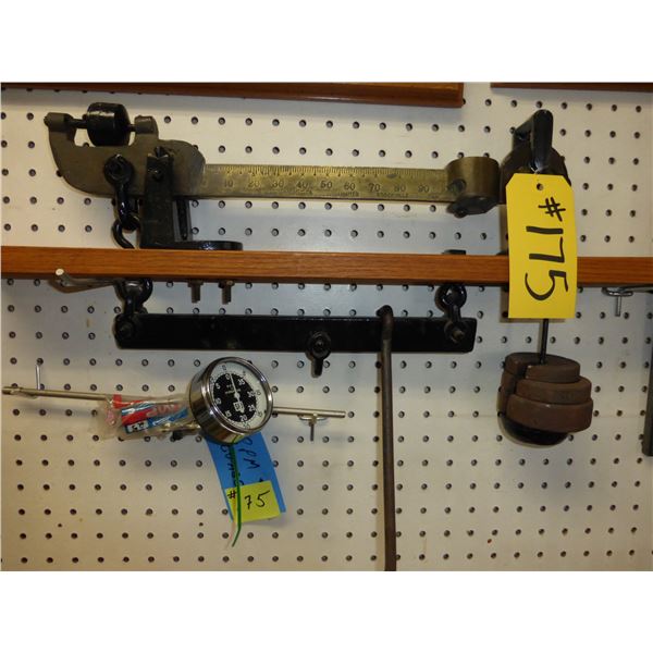 Antique Weigh Scale and RPM Gauge