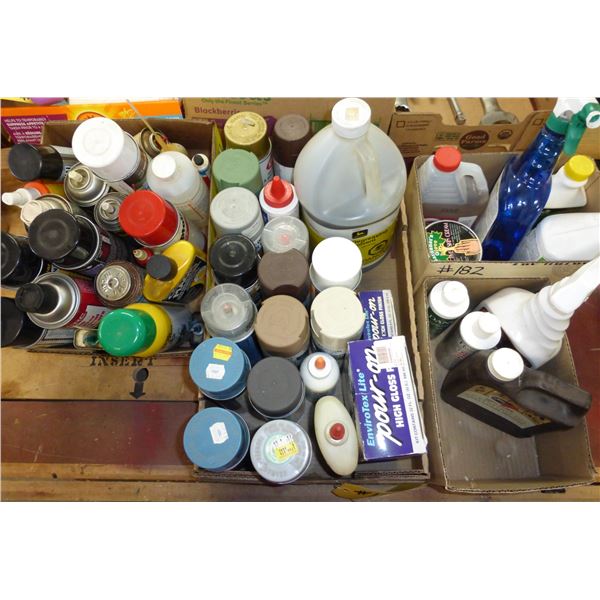 Aerosols, Cleaners, Lubricants, Paints and Leather Conditions