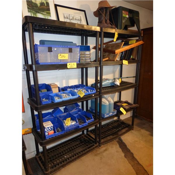 2- Stacking Shelf Units, Black