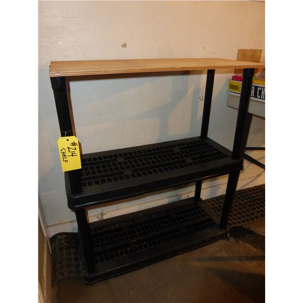 2- Tier Black Stacking Shelves
