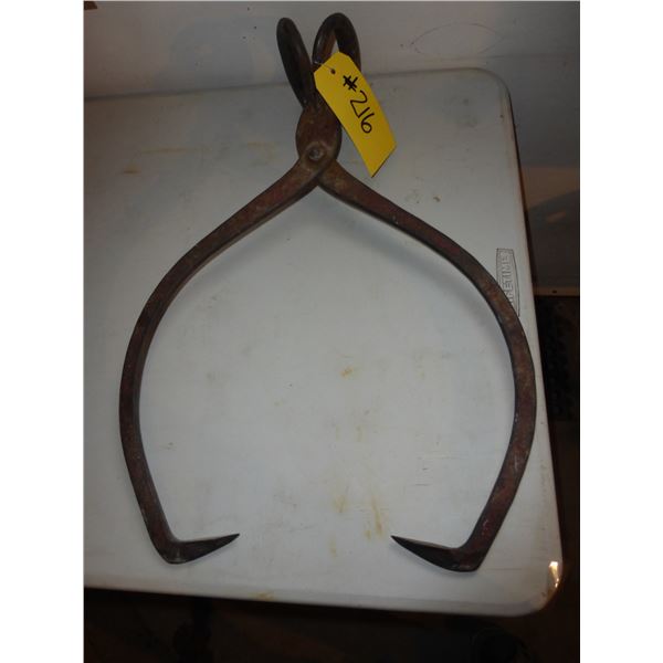 Vintage Block Ice Tongs