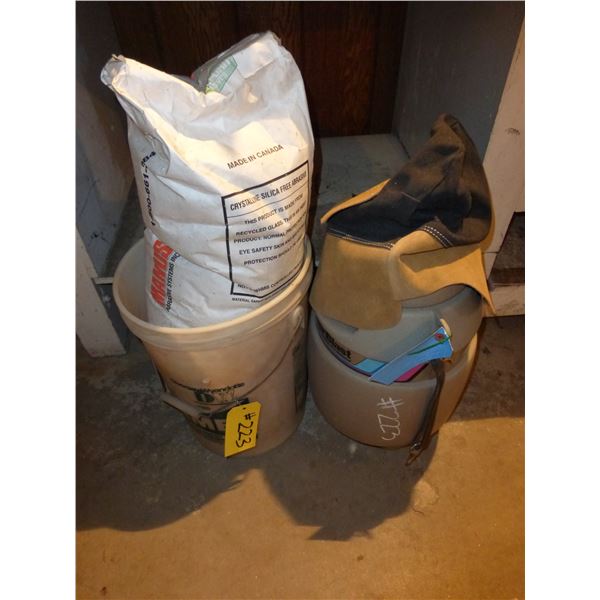 Sand Blaster with Sand, Hood, Air Nozzle and Water Filter