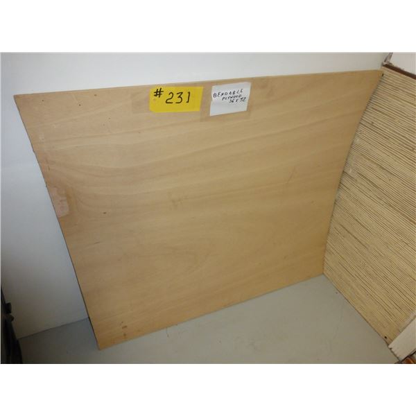 Bendable Plywood, 36" x 32" x 1/4"