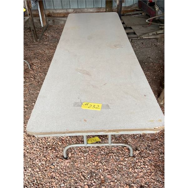2- Folding Tables, 30" x 8'