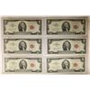 Image 1 : 6-1963 US RED SEAL $2 NOTES: CRISP UNC WITH