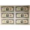 Image 1 : 6-1963 US RED SEAL $2 NOTES: CRISP UNC WITH