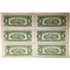 Image 2 : 6-1963 US RED SEAL $2 NOTES: CRISP UNC WITH