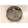 Image 1 : 1988 NEW ZEALAND SILVER PROOF DOLLAR YELLOW EYED