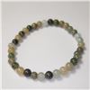 Image 2 : Genuine Jade Flexible Bracelet (~Size )( (~length inches), Suggested Retail Value $100