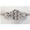 Image 1 : Silver 7 Diamond Ring (~Size 7) (~length inches), Suggested Retail Value $200