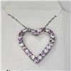 Image 1 : Silver Created Alexandrite 19" Necklace (~Size )(~length inches), Suggested Retail Value $160