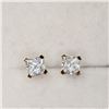 Image 1 : 10K Yellow Gold Cubic Zirconia Earrings (~Size )() (~length inches), Suggested Retail Value $200