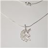 Image 3 : Silver 19" Necklace (~Size )() (~length inches), Suggested Retail Value $140