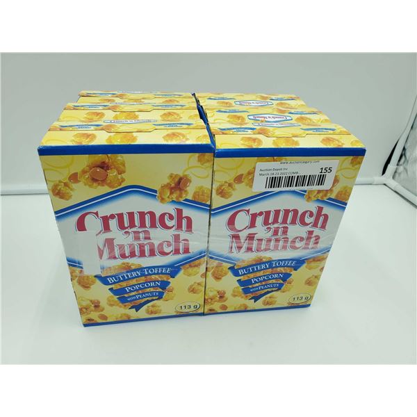 Crunch & Munch Popcorn Snack - Buttery Toffee 6x113g