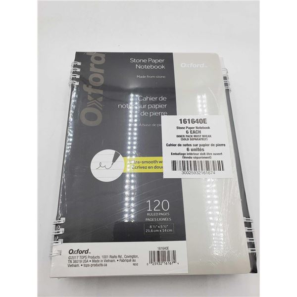 Oxford Stone Paper Notebook 6 - 120 Page Notebooks