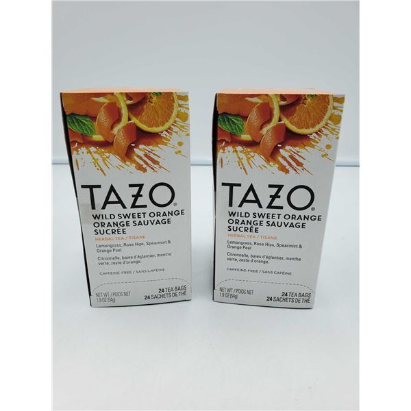 Tazo Caffeine Free Tea- 2x 24 Wild Sweet Orange Herbal Tea