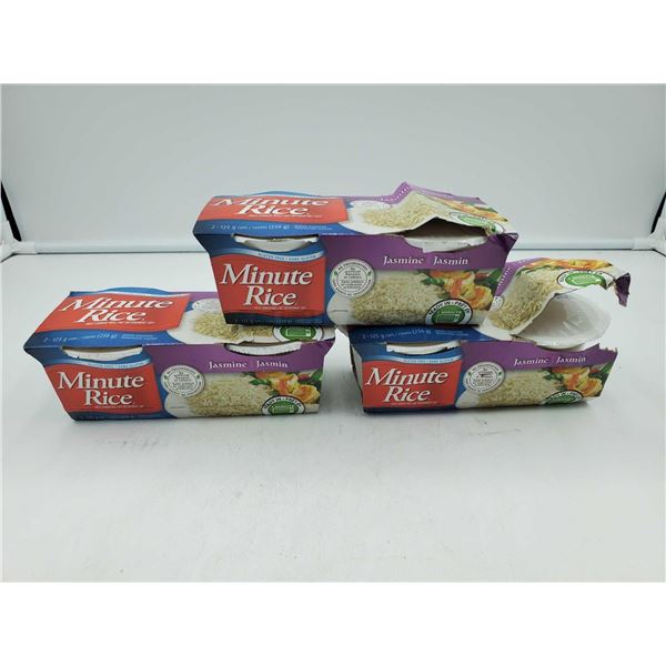 Minute Rice Microwavable Rice Cups - Jasmine Rice 3X250g