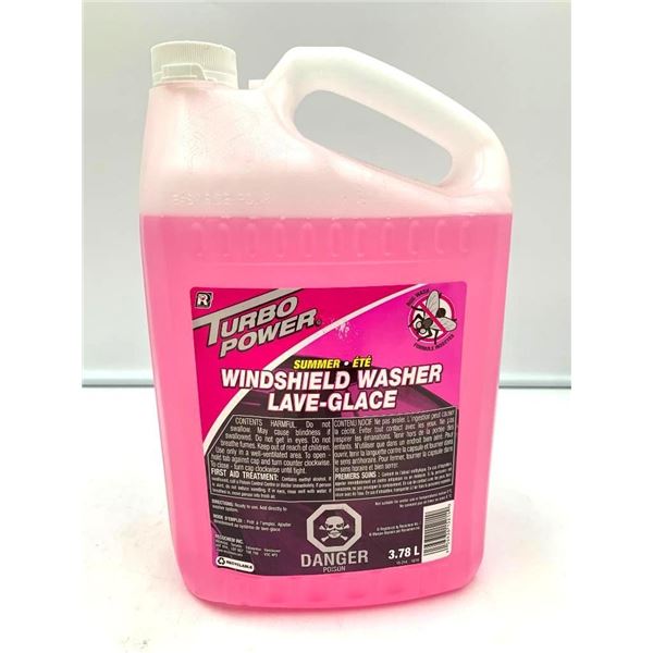 Turbo Power Windshield Washer Fluid Bug Wash formula 3.78L Jug