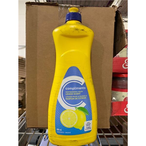 Compliments Lemon Scent Dish Liquid 800ml