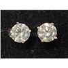 Image 2 : 14K White Gold Diamonds(1.08Ct,Si2-I1,H-I) Stud Earrings (~weight 0.85g), Made in Canada, Appraised 