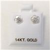 Image 3 : 14K White Gold Diamonds(0.18Ct,I1-I2,F-G) Mother Of Pearl(0.7ct) With Removable Flower Jackets, Stud