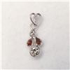 Image 1 : 14K White Gold Diamonds(0.5ct) Pendant (~weight 0.33g), Made in Canada, Appraised Retail $2000