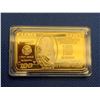 Image 2 : USA B. Franklin $100 24K Clad Wafer Bar, with certificate limited edition