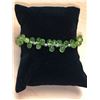 Image 1 : Natural  Briolette 15 Carat Peridot Ladies .925 Silver Bracelet with Appraisal $1,200.00