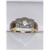 Image 1 : Ladies 14K Gold Stamped Triple Diamond 1.24 CARAT Solitaire Anniversary Ring with Appraisal $9,600.0