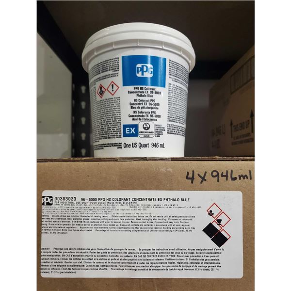 PPG HS Colorant Concentrate EX 96-5000 Phthalo Blue (4 x 946ml)