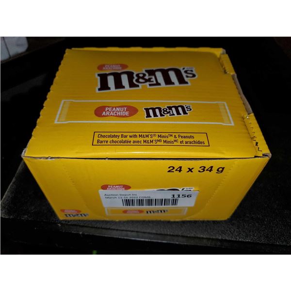 M&M Peanut Chocolate Bars 24x34g