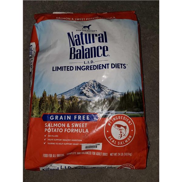 Natural Balance Grain Free Salmon & Sweet Potato Formula (24lbs)