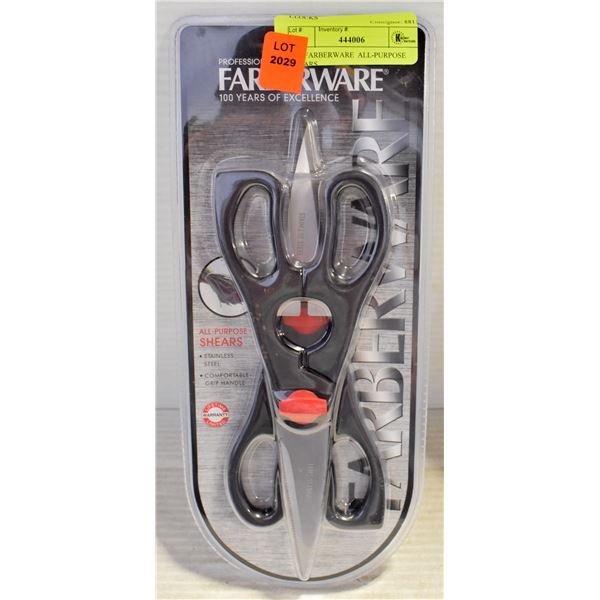 2PC FARBERWARE  ALL-PURPOSE SHEARS