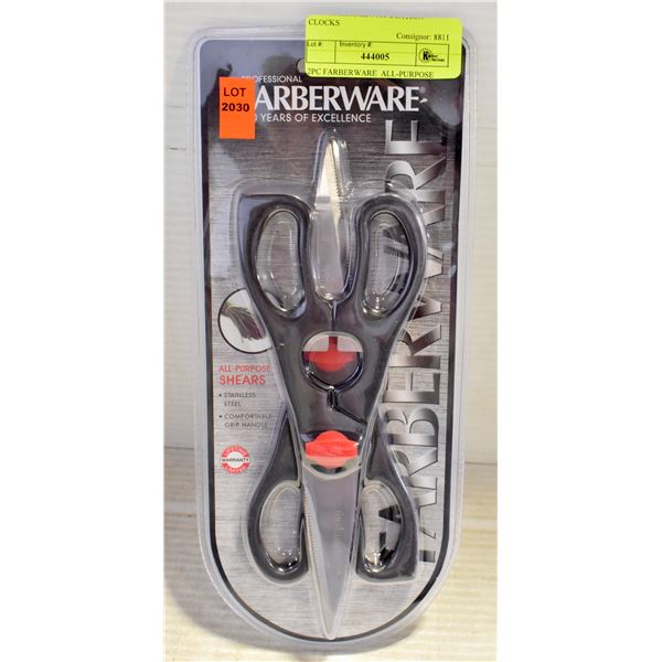 2PC FARBERWARE  ALL-PURPOSE SHEARS