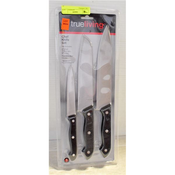 TRULIVING NEW 3PC KNIFE SET