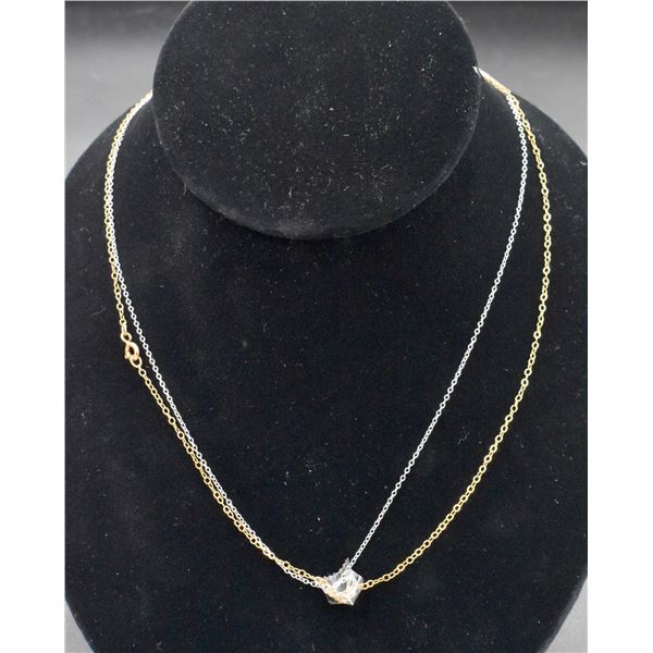 #346-STERLING SILVER 925 NECKLACE 18" (2PCS)