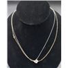 Image 1 : #346-STERLING SILVER 925 NECKLACE 18" (2PCS)