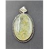 Image 1 : #28-NATURAL PREHNITE PENDANT