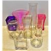 Image 1 : BOX WITH 9 DECORATIVE GLASS DECOR AND