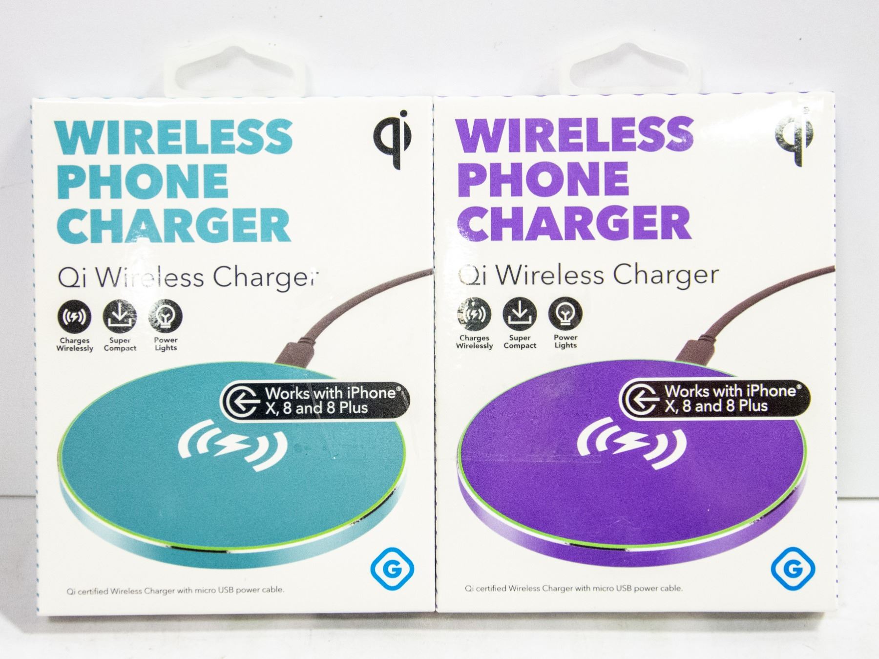 NEW QI WIRELESS PHONE CHARGER 2 PACK