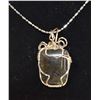 Image 1 : STERLING SILVER CHAIN & GEMSTONE PENDANT