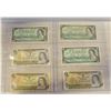 Image 1 : LOT OF 6 OLD CANADA $1 DOLLAR BANK NOTES