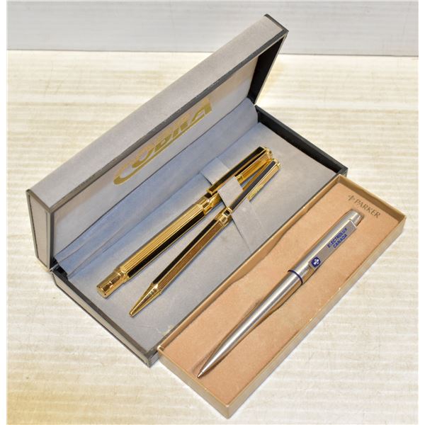 BOX WITH QUALITY COBRA GOLD AND BLACK PEN