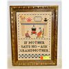 Image 1 : FRAMED NEEDLEPOINT -"JUST  ASK GRANDMA"