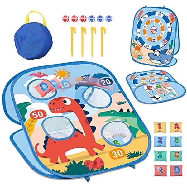 NEW REPACKED 3 IN 1 KIDS TOSSING GAME BOARD