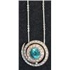 Image 1 : TOURMALINE SWIRL PENDANT ESTATE NECKLACE